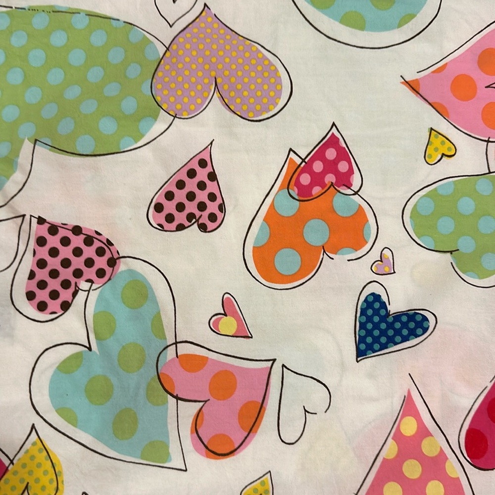 Pottery Barn Teen Multicolor Heart Duvet Cover